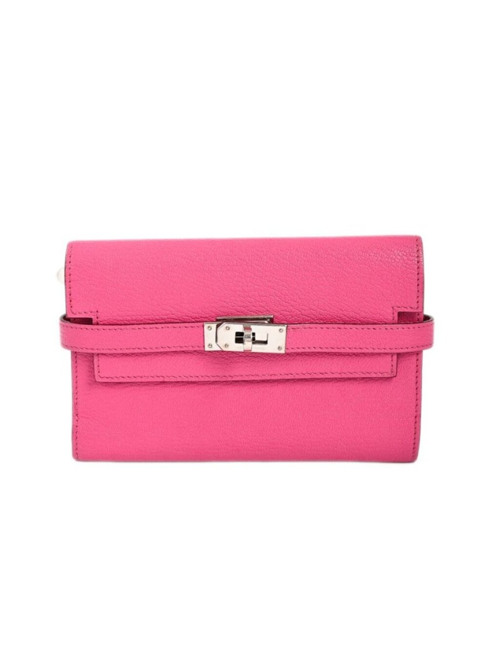 Hermes Wallet Kelly Pink